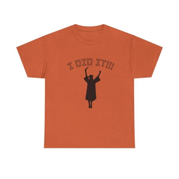 Graduation Celebration Unisex Heavy Cotton Tee, Motivational Tee, Grad Gift, Achievement Shirt, Casual Wear, Graduation Day - Image 10