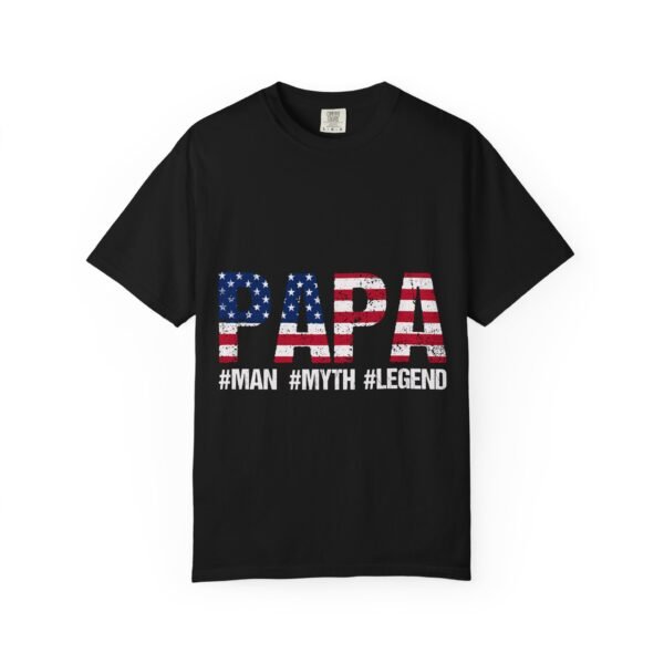 Patriotic Papa T-Shirt, Father's Day Gift, Unisex Tee, Casual Wear, American Flag Shirt, Independence Day Apparel