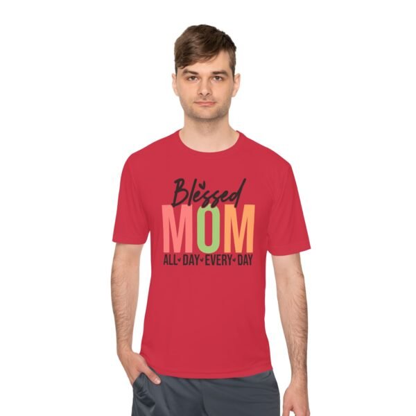 Blessed Mom Unisex Moisture Wicking Tee, Mom Shirt, Fitness Apparel, Mother's Day Gift, Everyday Wear, Active Lifestyle Top - Image 26