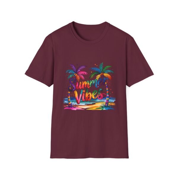 Summer Vibes Unisex Softstyle T-Shirt, Beachwear, Gift for Travelers, Summer Apparel, Tropical T-Shirt, Vacation Tee - Image 15