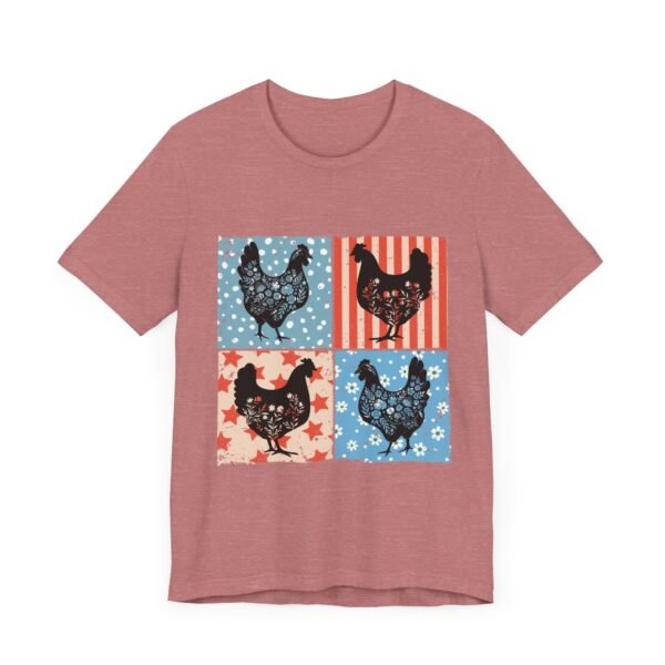 RML Vintage Chicken Art Tee, Rustic Farmhouse Shirt, Unisex Graphic Tee, Country Style Top, Gift for Farm Lovers, Summer Wardrobe - Image 13