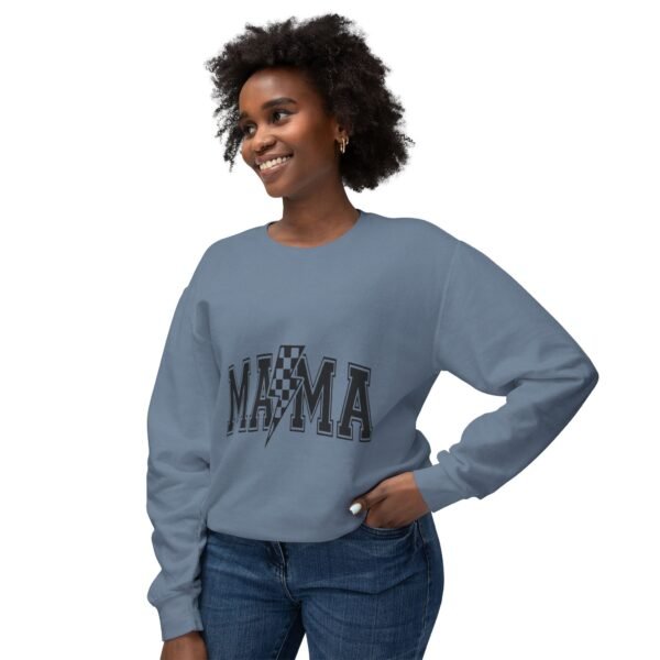 Mama Lightning Bolt Crewneck Sweatshirt - Perfect Gift for Moms, Casual Wear, Family Gatherings, Cozy Outfits, Mother's Day - Image 3