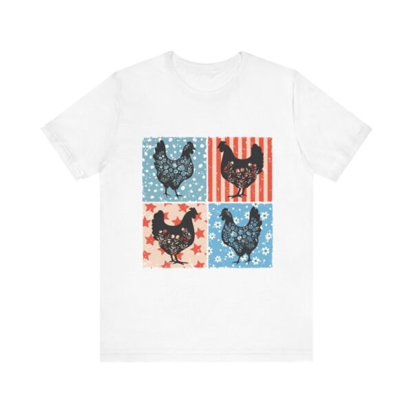 RML Vintage Chicken Art Tee, Rustic Farmhouse Shirt, Unisex Graphic Tee, Country Style Top, Gift for Farm Lovers, Summer Wardrobe - Image 5