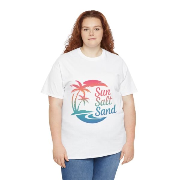 Tropical Beach Tee, Sun Salt Sand T-Shirt, Summer Vibes Shirt, Ocean Lover Apparel, Beach Vacation Clothing, Coastal Gift Idea - Image 9