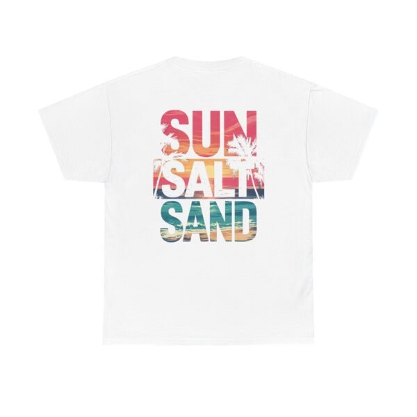 Tropical Beach Tee, Sun Salt Sand T-Shirt, Summer Vibes Shirt, Ocean Lover Apparel, Beach Vacation Clothing, Coastal Gift Idea - Image 6