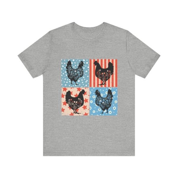 RML Vintage Chicken Art Tee, Rustic Farmhouse Shirt, Unisex Graphic Tee, Country Style Top, Gift for Farm Lovers, Summer Wardrobe - Image 23