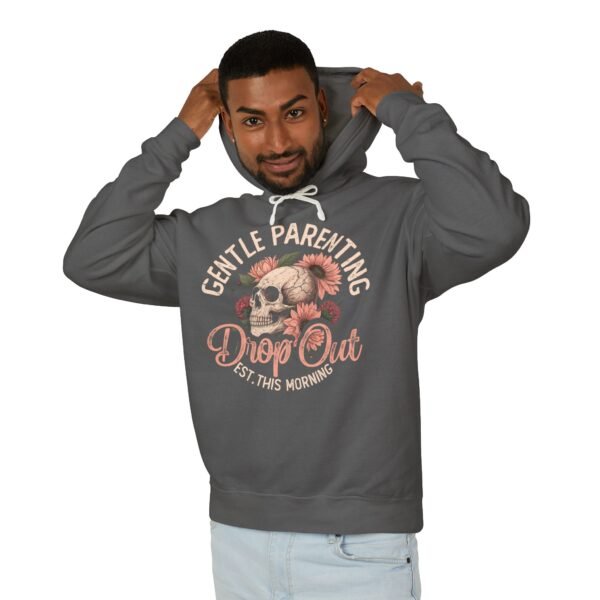 Gentle Parenting Hoodie, Unisex Comfortable Hooded Sweatshirt, Casual Wear, Gift for Moms, Skull Design, Fun and Relaxed Style - Image 3