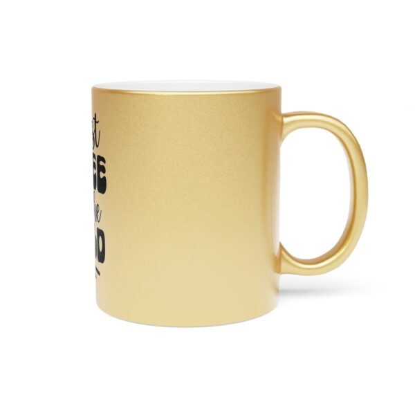 First Coffee Then The World Stylish Metallic Mug with Motivational Quote for Coffee Lovers, Gift for Friends, Home Office Decor, No Alarm Clocks No Boss No Problem - Image 7