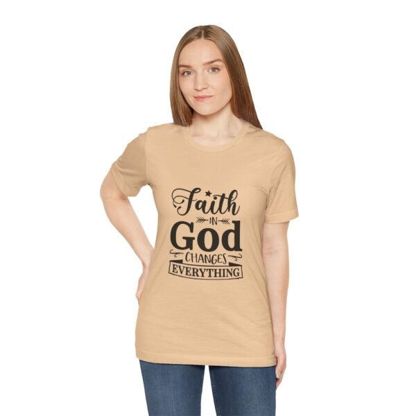 Faith-Inspired Unisex Tee - Motivational Shirt, Religious Apparel, Gift for Believers, Christian T-Shirt, Inspirational Wear - Image 4