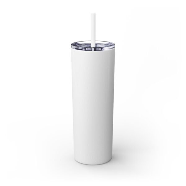 Coffee Lover's Skinny Tumbler | May Coffee Kick In Before Reality | Travel Mug, Gift for Her, Motivational Drinkware, Morning Coffee Cup - Image 9