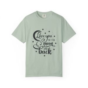 Love You to the Moon and Back Unisex T-Shirt | Cute Gift for Him/Her, Relaxed Fit Tee, Relationship Gift, Gift for Parents, Couple’s Shirt