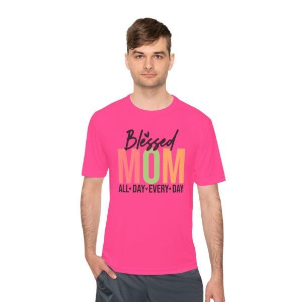 Blessed Mom Unisex Moisture Wicking Tee, Mom Shirt, Fitness Apparel, Mother's Day Gift, Everyday Wear, Active Lifestyle Top - Image 22