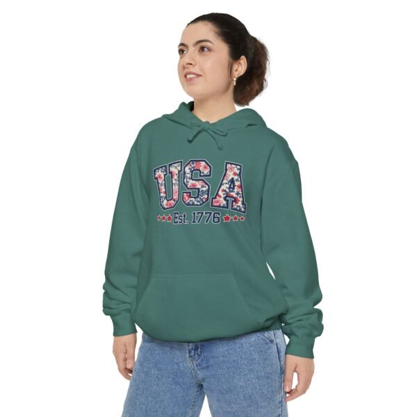 Goodbye Tension, Hello Pension Garment-Dyed Hoodie - Best Mom Ever, Cozy Gift for Mother's Day, Birthday, Casual Wear, Comfortable Hoodie, Family Love - Image 3