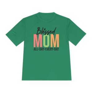 Blessed Mom Unisex Moisture Wicking Tee, Mom Shirt, Fitness Apparel, Mother’s Day Gift, Everyday Wear, Active Lifestyle Top