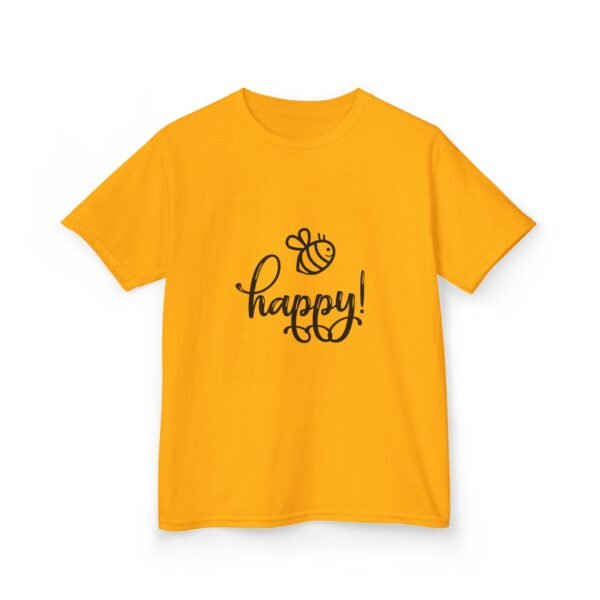Kids Happy Bee Tee | Cute Kids T-Shirt | Bee-Themed Gift | Birthday Apparel | Summer Outfit | Children's Clothing | Fun Shirt - Image 13
