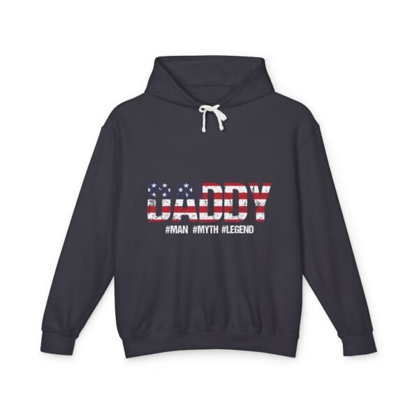 Patriotic Daddy Hoodie - Unisex Lightweight Sweatshirt for Fun Celebrations, Gifts for Dad, Father's Day, BBQs, Summer Style - Image 17