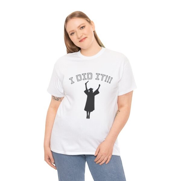 Graduation Celebration Unisex Heavy Cotton Tee, Motivational Tee, Grad Gift, Achievement Shirt, Casual Wear, Graduation Day - Image 9
