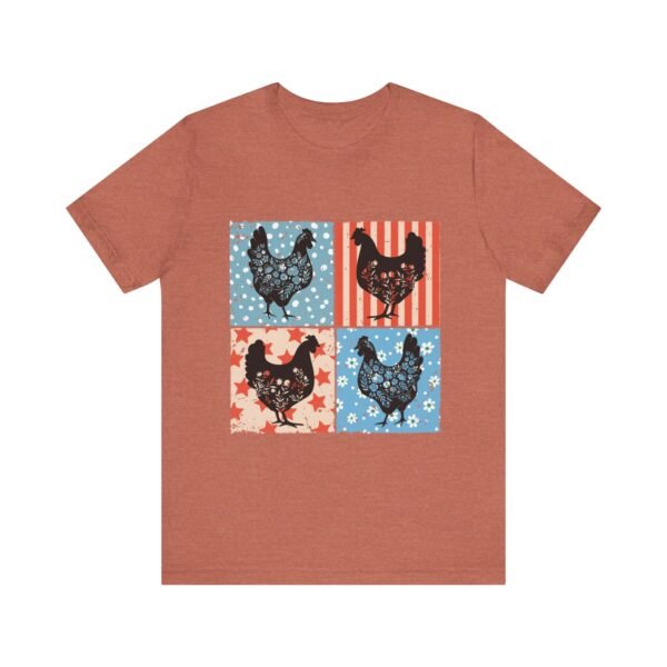 RML Vintage Chicken Art Tee, Rustic Farmhouse Shirt, Unisex Graphic Tee, Country Style Top, Gift for Farm Lovers, Summer Wardrobe - Image 15