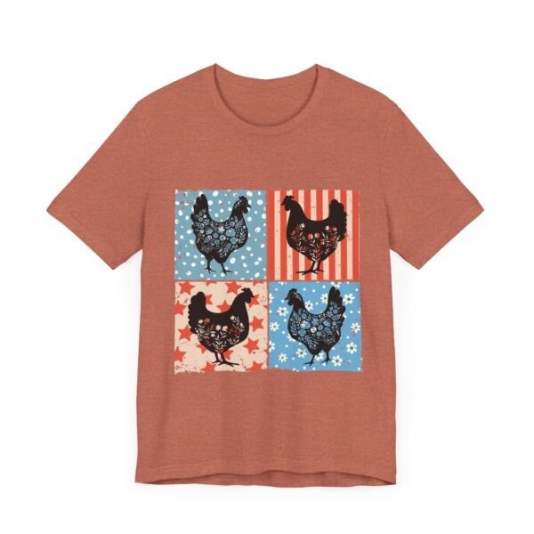 RML Vintage Chicken Art Tee, Rustic Farmhouse Shirt, Unisex Graphic Tee, Country Style Top, Gift for Farm Lovers, Summer Wardrobe - Image 17