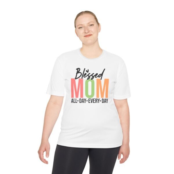 Blessed Mom Unisex Moisture Wicking Tee, Mom Shirt, Fitness Apparel, Mother's Day Gift, Everyday Wear, Active Lifestyle Top - Image 7