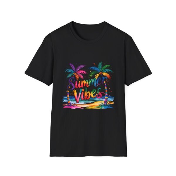 Summer Vibes Unisex Softstyle T-Shirt, Beachwear, Gift for Travelers, Summer Apparel, Tropical T-Shirt, Vacation Tee - Image 11