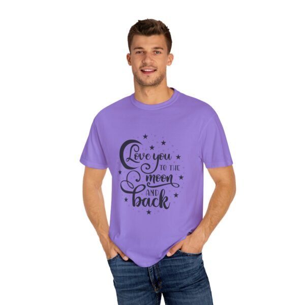Love You to the Moon and Back Unisex T-Shirt | Cute Gift for Him/Her, Relaxed Fit Tee, Relationship Gift, Gift for Parents, Couple's Shirt - Image 49