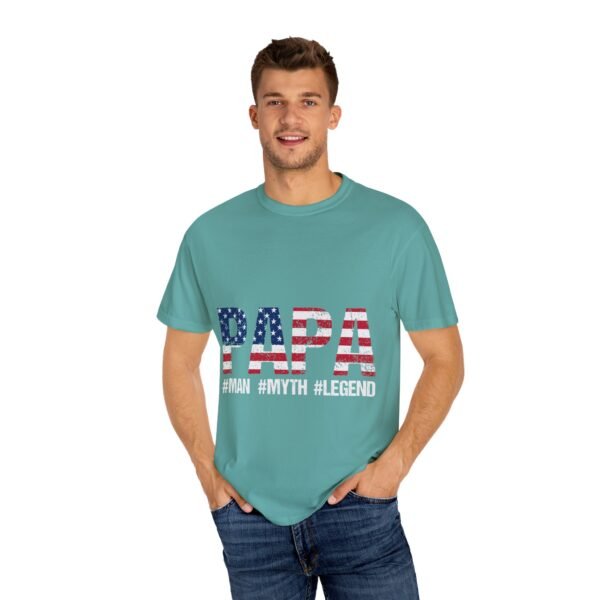 Patriotic Papa T-Shirt, Father's Day Gift, Unisex Tee, Casual Wear, American Flag Shirt, Independence Day Apparel - Image 35