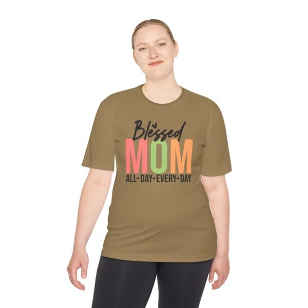 Blessed Mom Unisex Moisture Wicking Tee, Mom Shirt, Fitness Apparel, Mother's Day Gift, Everyday Wear, Active Lifestyle Top - Image 11