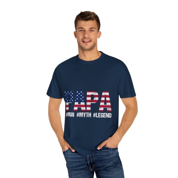 Patriotic Papa T-Shirt, Father's Day Gift, Unisex Tee, Casual Wear, American Flag Shirt, Independence Day Apparel - Image 43