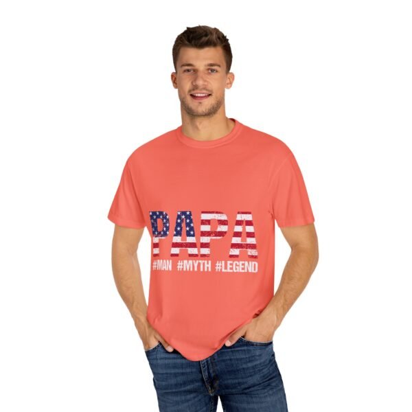 Patriotic Papa T-Shirt, Father's Day Gift, Unisex Tee, Casual Wear, American Flag Shirt, Independence Day Apparel - Image 15