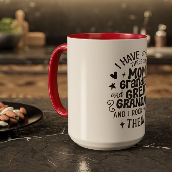 RML Colorful Grandma Mugs | I Have Three Titles | Perfect Gift for Mothers Day, Birthdays, or Just Because | Fun Drinkware - Image 87