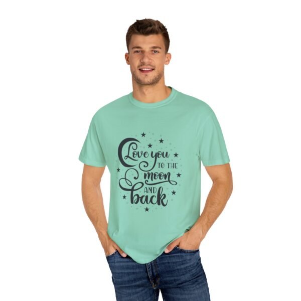 Love You to the Moon and Back Unisex T-Shirt | Cute Gift for Him/Her, Relaxed Fit Tee, Relationship Gift, Gift for Parents, Couple's Shirt - Image 29