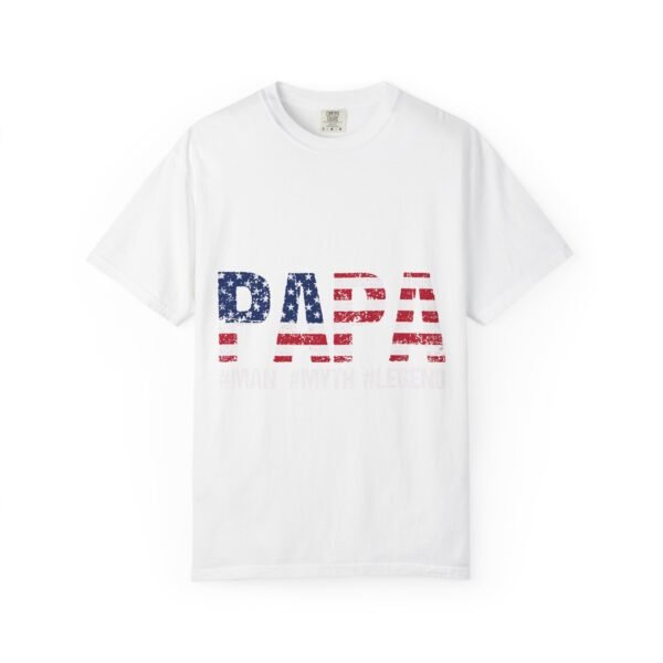 Patriotic Papa T-Shirt, Father's Day Gift, Unisex Tee, Casual Wear, American Flag Shirt, Independence Day Apparel - Image 5