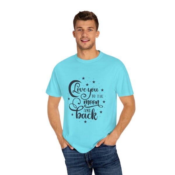 Love You to the Moon and Back Unisex T-Shirt | Cute Gift for Him/Her, Relaxed Fit Tee, Relationship Gift, Gift for Parents, Couple's Shirt - Image 45