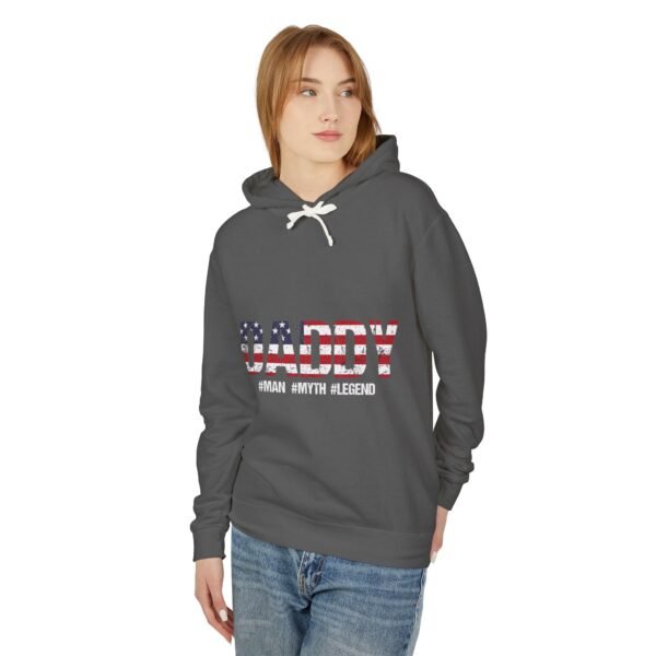 Patriotic Daddy Hoodie - Unisex Lightweight Sweatshirt for Fun Celebrations, Gifts for Dad, Father's Day, BBQs, Summer Style - Image 15