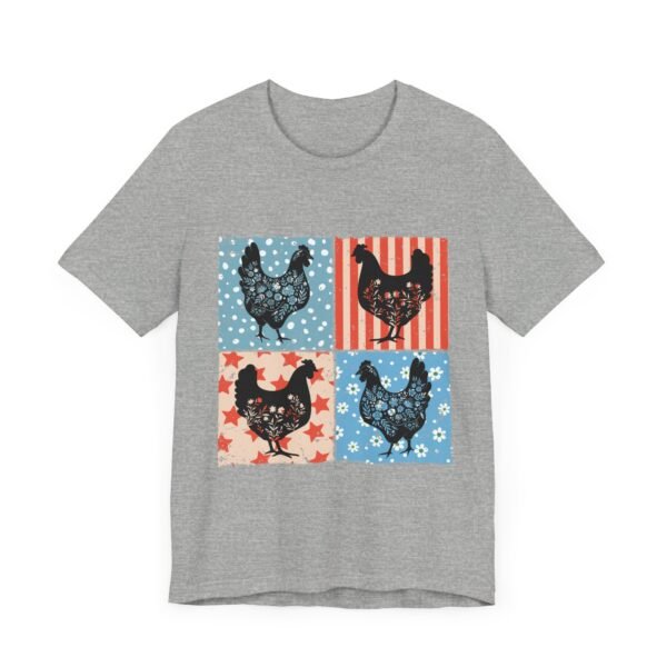 RML Vintage Chicken Art Tee, Rustic Farmhouse Shirt, Unisex Graphic Tee, Country Style Top, Gift for Farm Lovers, Summer Wardrobe - Image 25