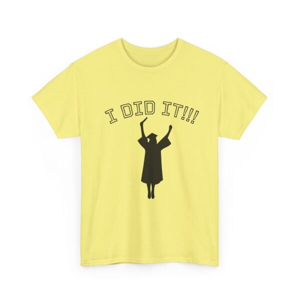 Graduation Celebration Unisex Heavy Cotton Tee, Motivational Tee, Grad Gift, Achievement Shirt, Casual Wear, Graduation Day - Image 3