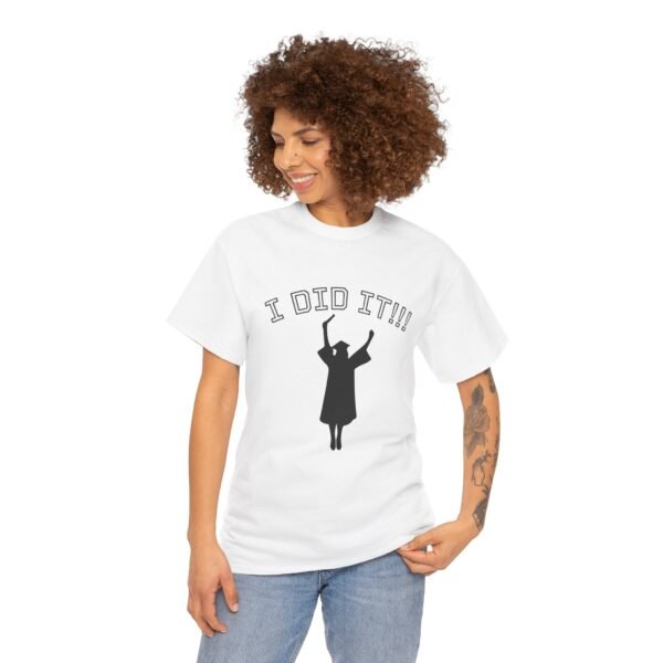 Graduation Celebration Unisex Heavy Cotton Tee, Motivational Tee, Grad Gift, Achievement Shirt, Casual Wear, Graduation Day - Image 7