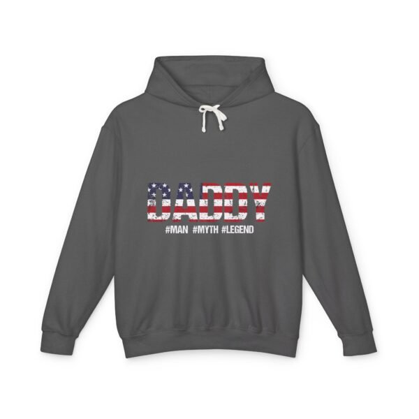 Patriotic Daddy Hoodie - Unisex Lightweight Sweatshirt for Fun Celebrations, Gifts for Dad, Father's Day, BBQs, Summer Style - Image 13