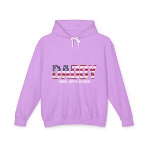 Patriotic Daddy Hoodie – Unisex Lightweight Sweatshirt for Fun Celebrations, Gifts for Dad, Father’s Day, BBQs, Summer Style