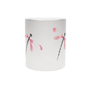 Elegant Dragonfly Metallic Mug | Silver Gold Drinkware, Unique Gift for Nature Lovers, Stylish Home Decor, Mother's Day Gift, [...]