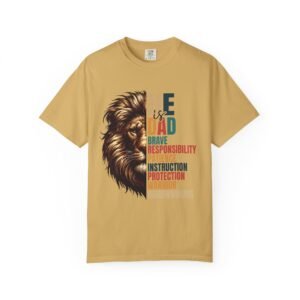 He is Dad Lion Graphic T-Shirt, Father’s Day Gift, Unisex Tee, Dad Humor Shirt, Gift for Dad, Warrior Dad Apparel