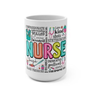 Nurse Appreciation Mug, Gifts for Nurses, Inspirational Coffee Cup, Healthcare Worker Present, Nurse Theme Drinkware, Medical [...]
