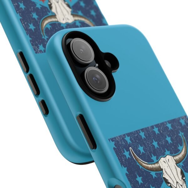 Tough Cases - American Flag Cow Skull Phone Case, Patriotic Phone Cover, Unique Cellphone Case, Gift for Her, Country Style Accessory - Image 8