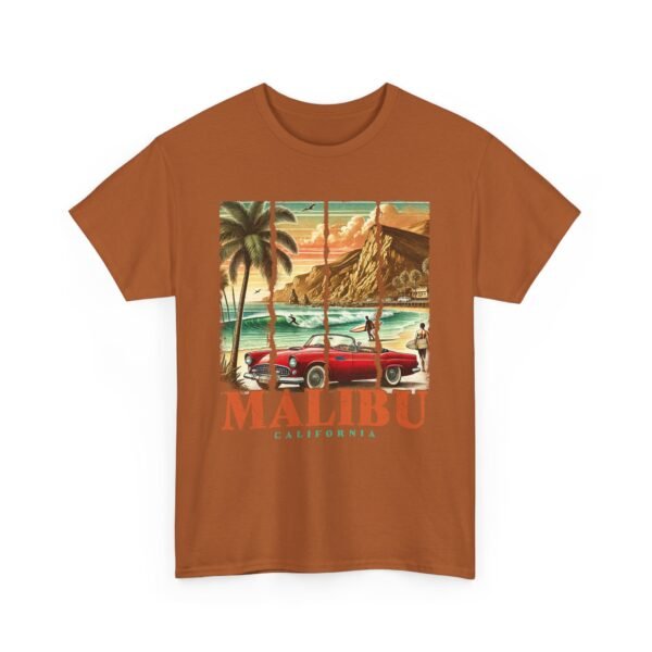 Malibu Vibes Unisex Heavy Cotton Tee, Vintage California T-Shirt, Beachwear, Summer Outing, Casual Wear, Gift for Travelers - Image 23