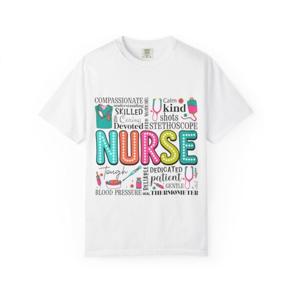 Caring Nurse T-Shirt, Joyful Nurse Apparel, Gift for Healthcare Workers, Cute Medical Tee, Nurse Appreciation Day Shirt - Image 5