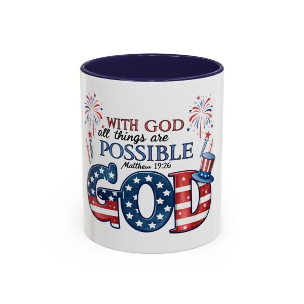 Religious Accent Mug With God All Things Are Possible Accent Coffee Mug (11, 15oz), Tshirt Gift - Image 5