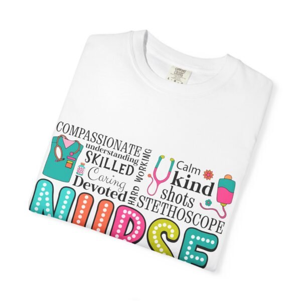 Caring Nurse T-Shirt, Joyful Nurse Apparel, Gift for Healthcare Workers, Cute Medical Tee, Nurse Appreciation Day Shirt - Image 7