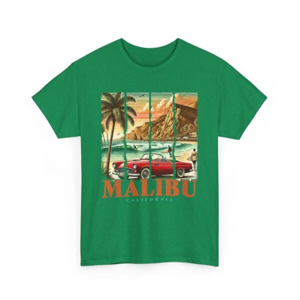 Malibu Vibes Unisex Heavy Cotton Tee, Vintage California T-Shirt, Beachwear, Summer Outing, Casual Wear, Gift for Travelers - Image 35