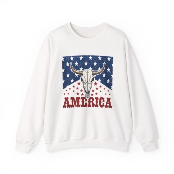 Patriotic Unisex Crewneck Sweatshirt - Americana Style, Cozy Layer, Perfect for BBQs, Fourth of July, Family Gatherings, Casual Wear - Image 5